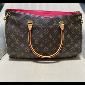 Louis Vuitton Pink Pallas Handbags Authentic